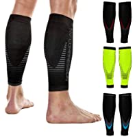 NV Compression Race and Recover Calentadores de pantorrilla de compresión Negros - Compression Calf Sleeves - BK (Solid…
